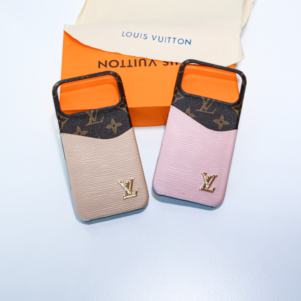 LV Case iPhone 17 Accent Leather