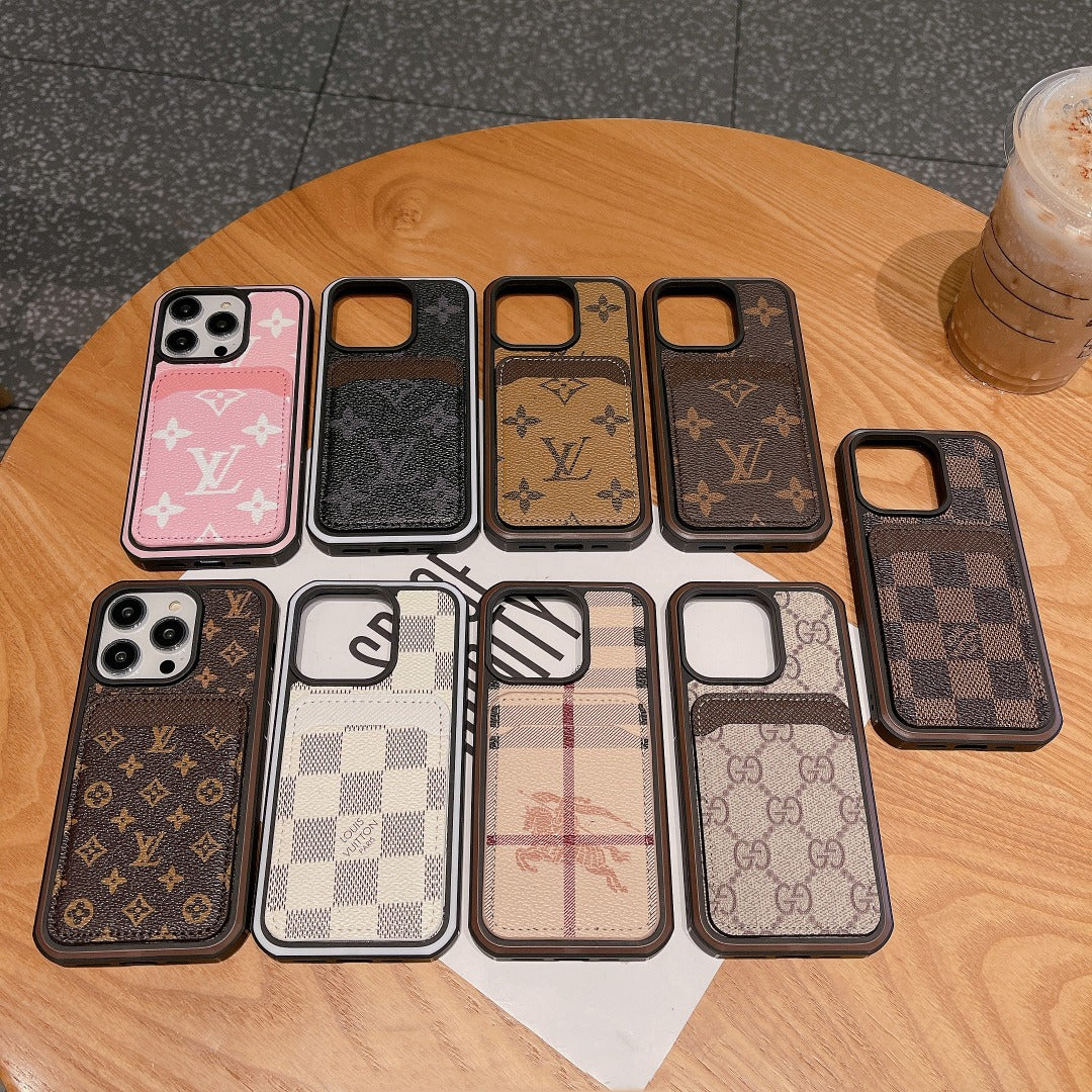 LV iPhone 15 16 Pro Max Plus Case Monogram Pattern