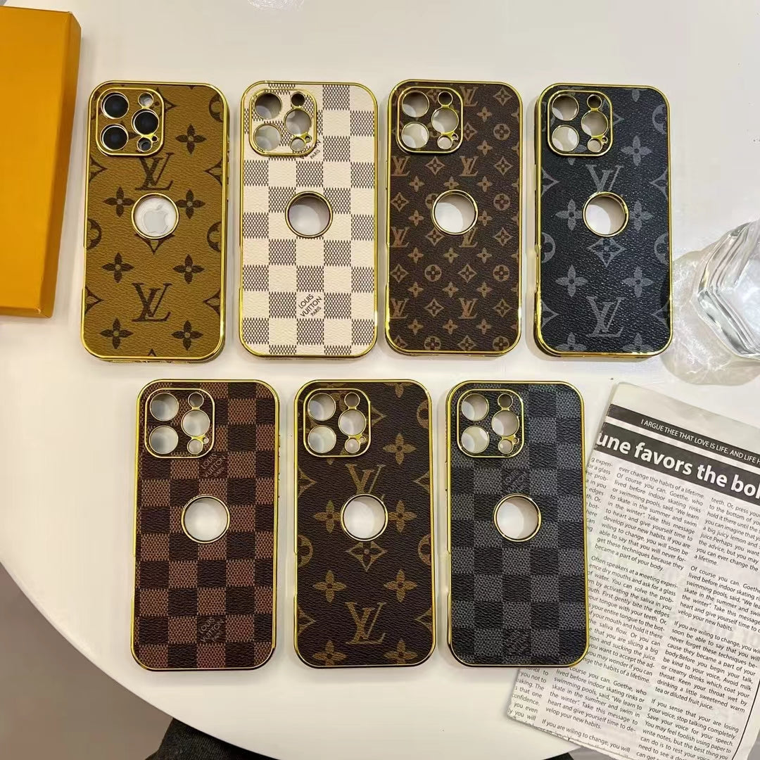Electroplated LV iPhone Case