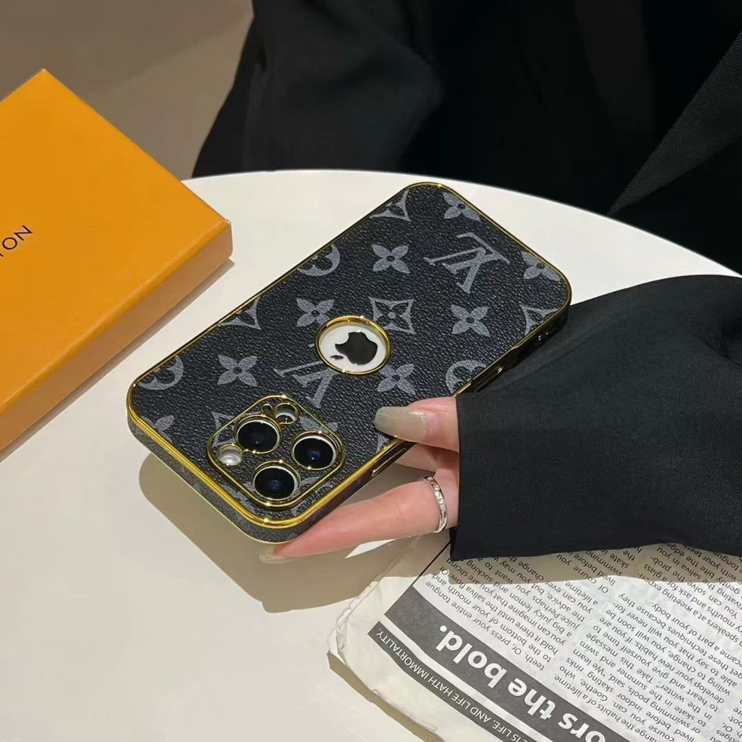Electroplated LV iPhone Case