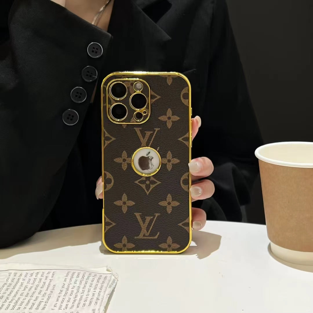 Electroplated LV iPhone Case