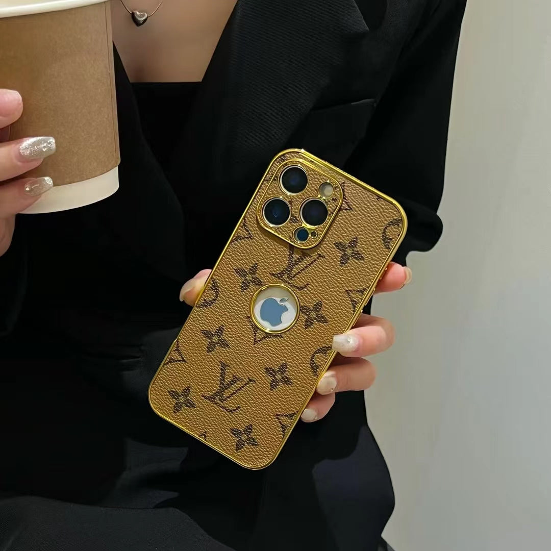 Electroplated LV iPhone Case