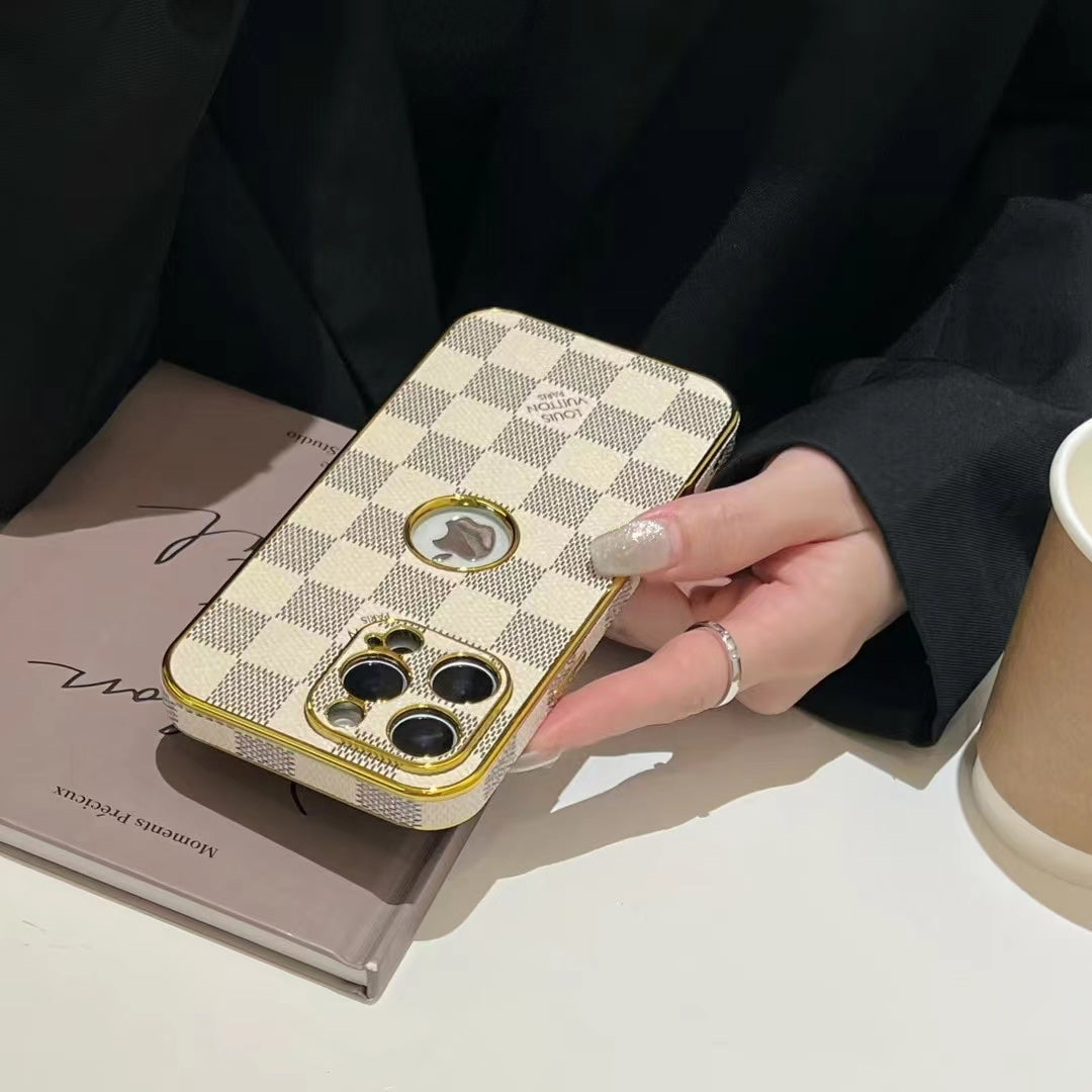Electroplated LV iPhone Case