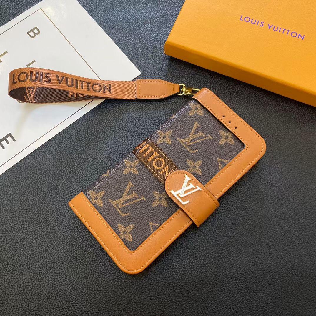 LV iPhone Case Wallet Style for 12 13 14 15 16 Pro Max Plus