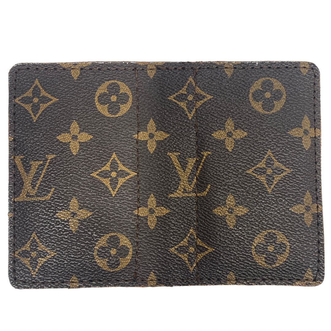 Upcycled GG / LV / MCM 6 Pocket Card Case