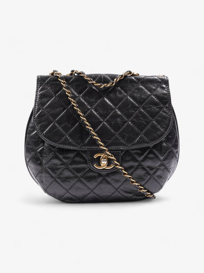 Chanel Dubai Black Calfskin Leather Medium