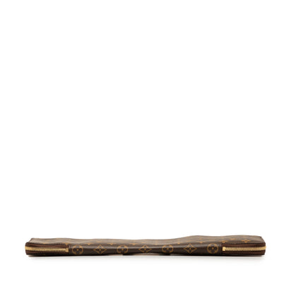 Brown Louis Vuitton Monogram Etui 5 Cravat Tie Case