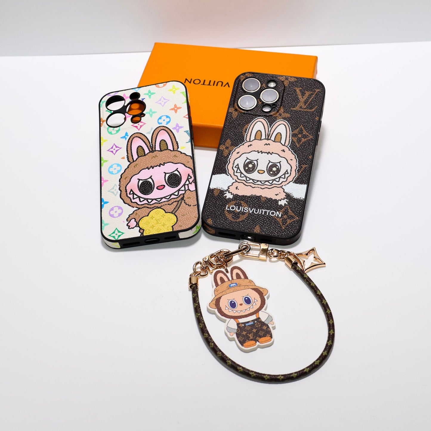 Labubu Big Face LV iPhone Case for 13  16 Pro Max Series