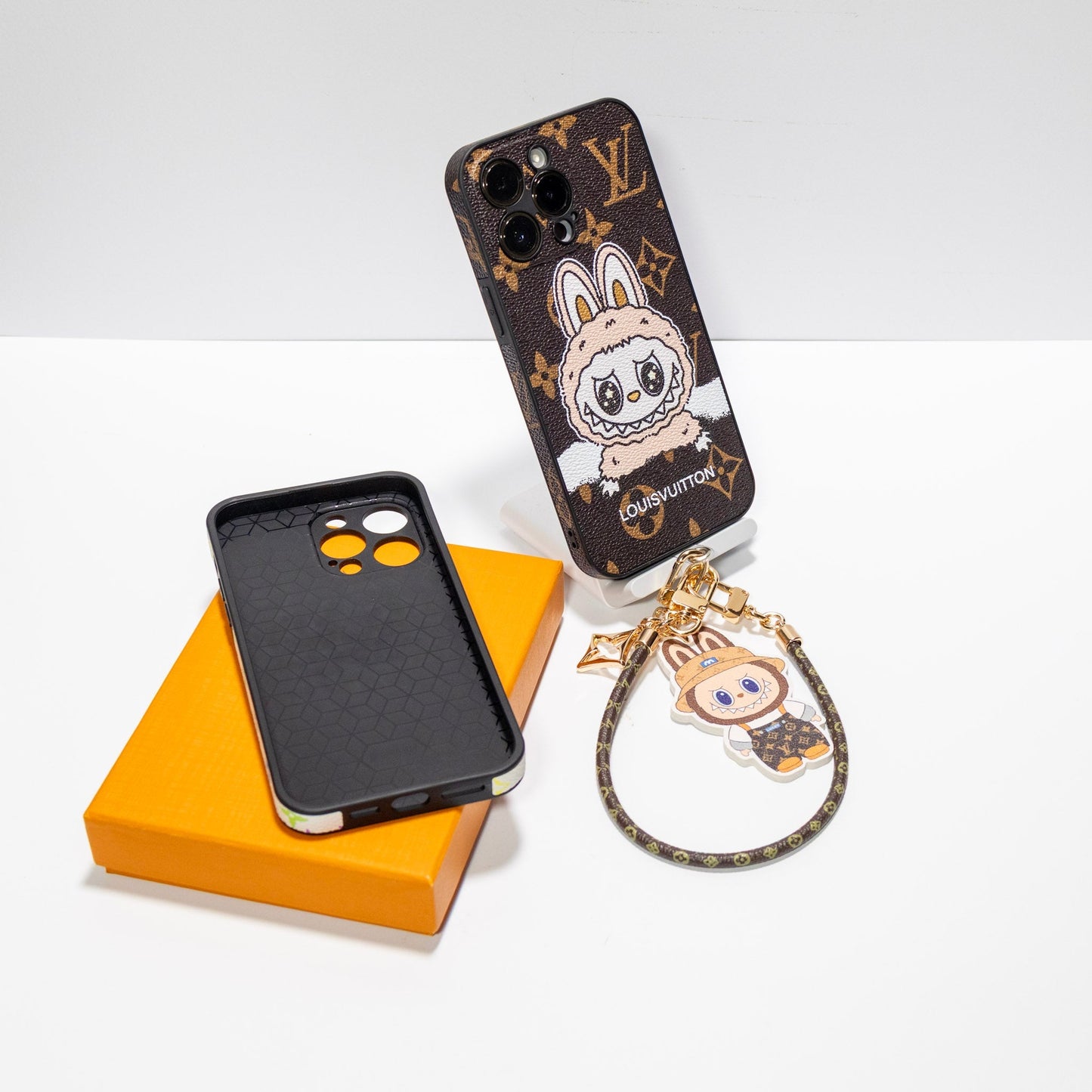 Labubu Big Face LV iPhone Case for 13  16 Pro Max Series