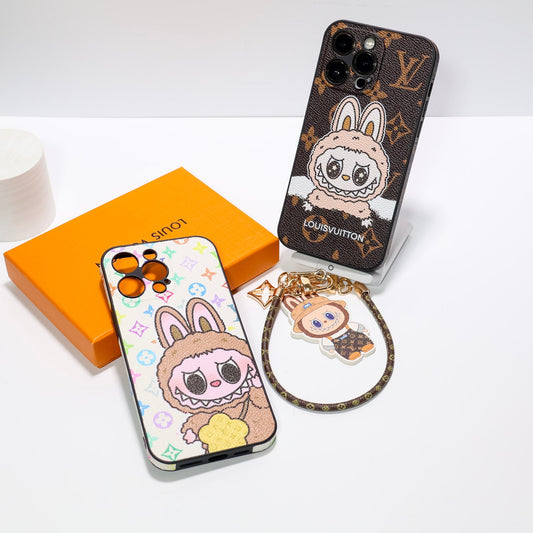 Labubu Big Face LV iPhone Case for 13  16 Pro Max Series