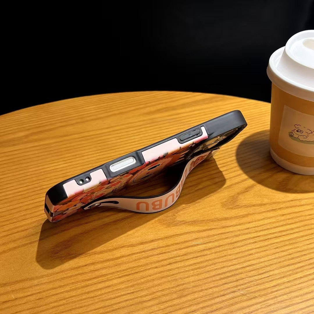 Labubu Monster Hand Strap Case for iPhone