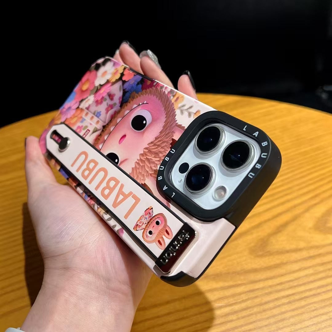 Labubu Monster Hand Strap Case for iPhone