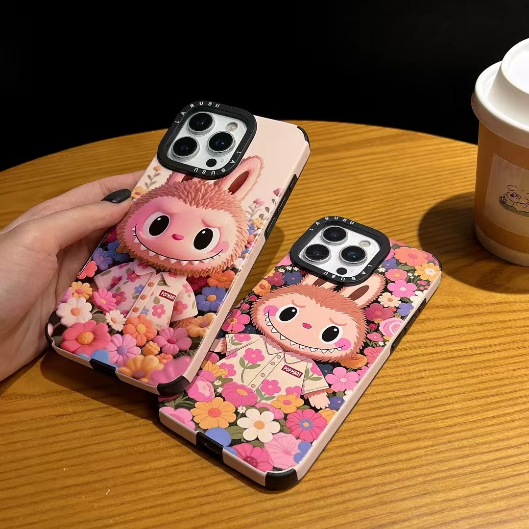 Labubu Monster Hand Strap Case for iPhone