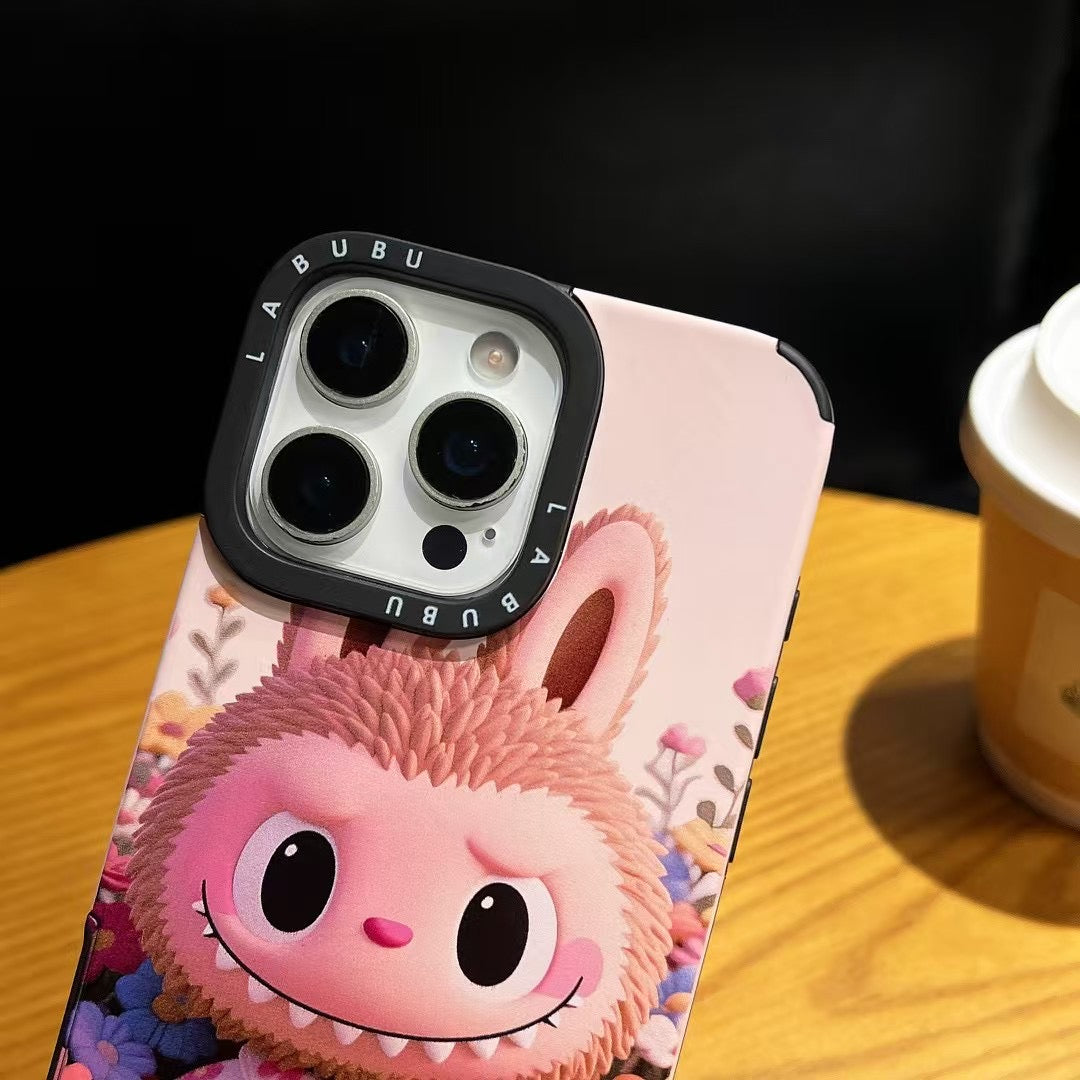 Labubu Monster Hand Strap Case for iPhone
