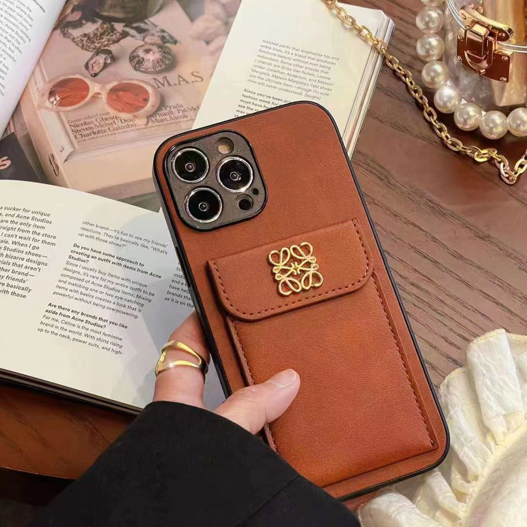 Loewe iPhone Case Card Holder Leather For iPhone
