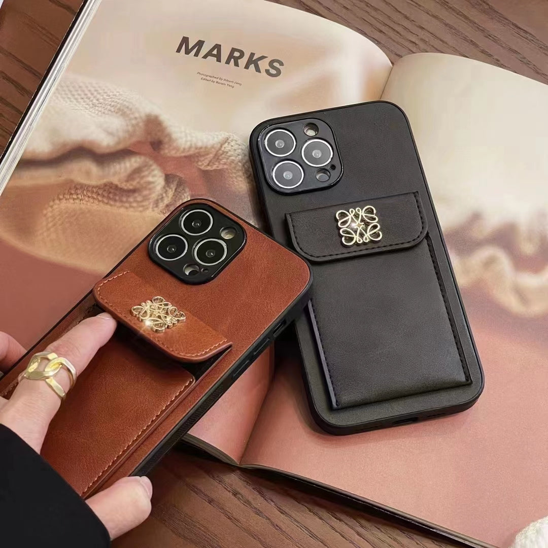 Loewe iPhone Case Card Holder Leather For iPhone