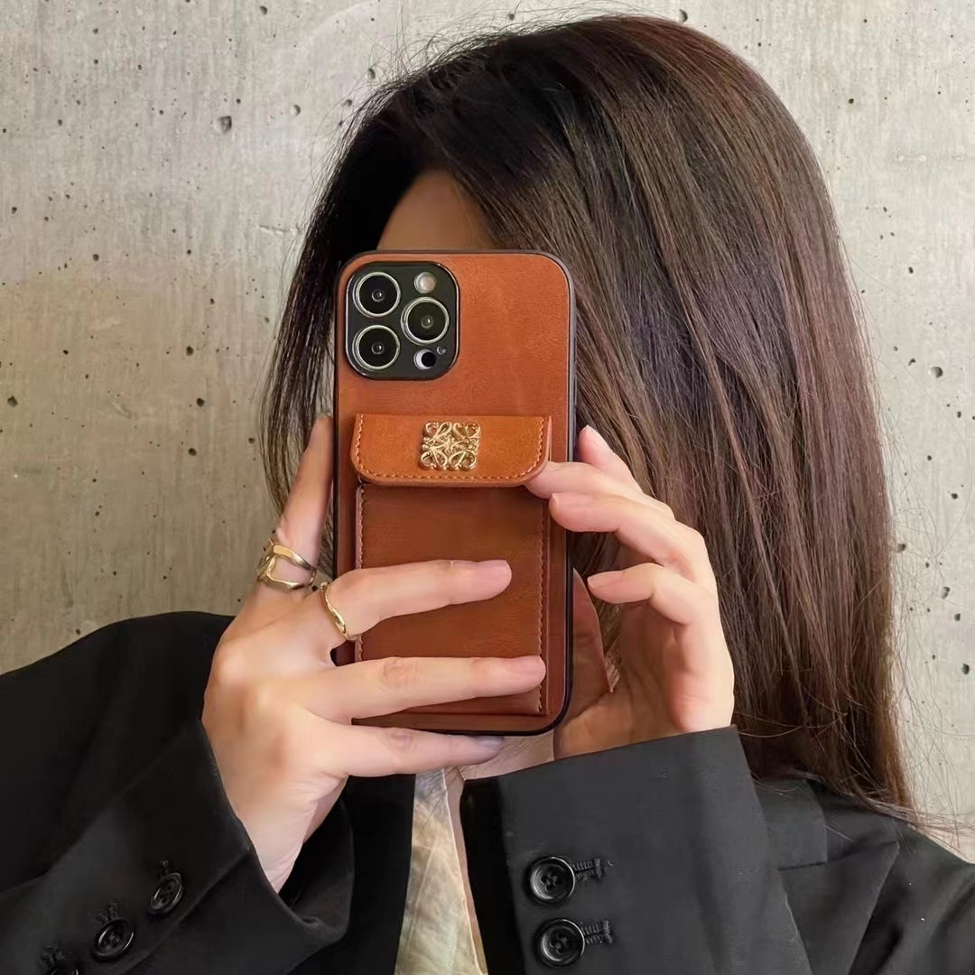 Loewe iPhone Case Card Holder Leather For iPhone