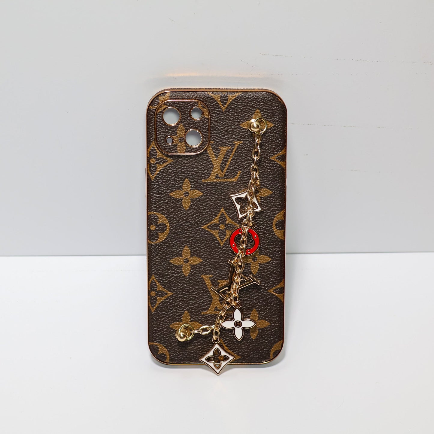 Ornament LV Hand Strap Phone Case