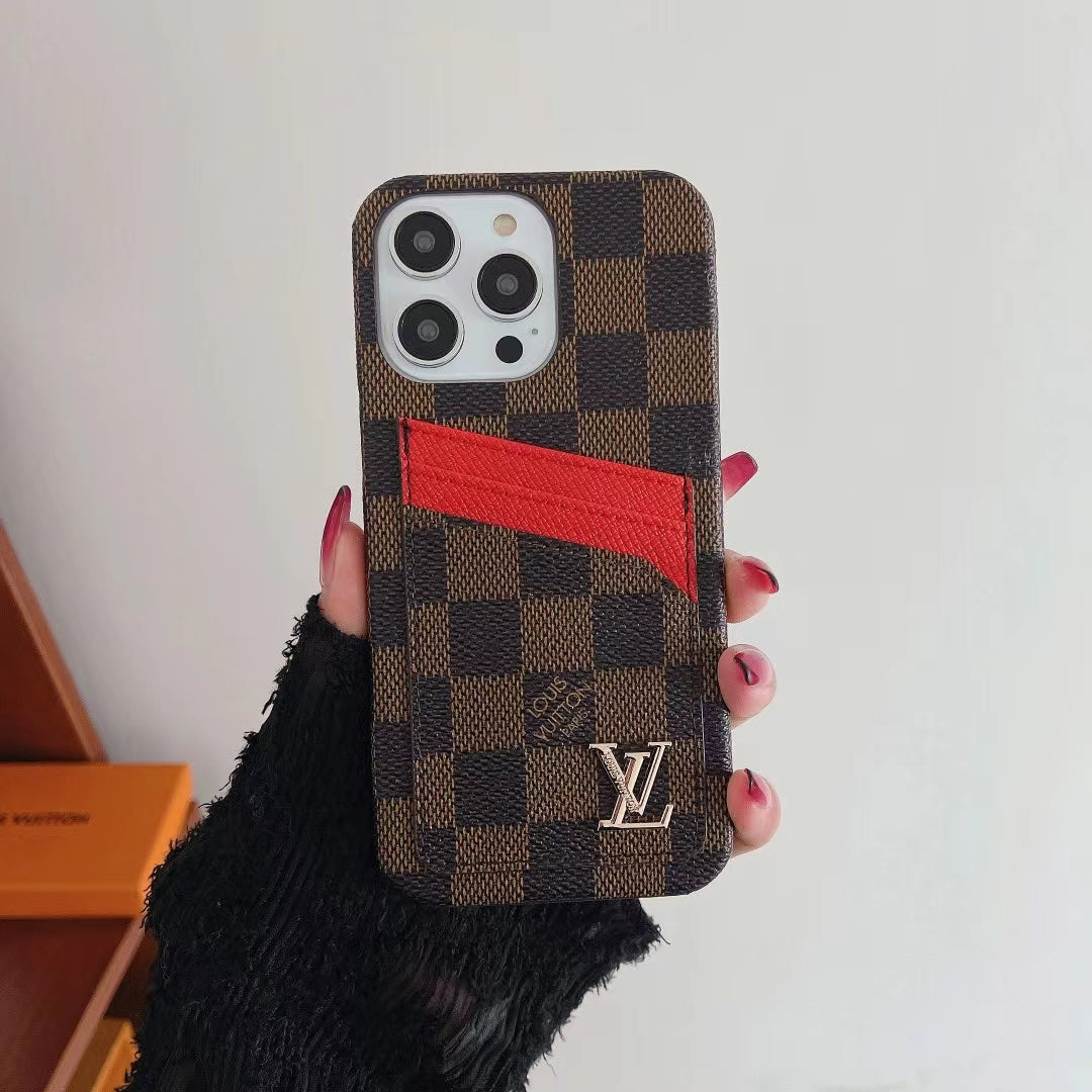 Louis Vuitton iPhone Case Card Slot Accent Color iPhone