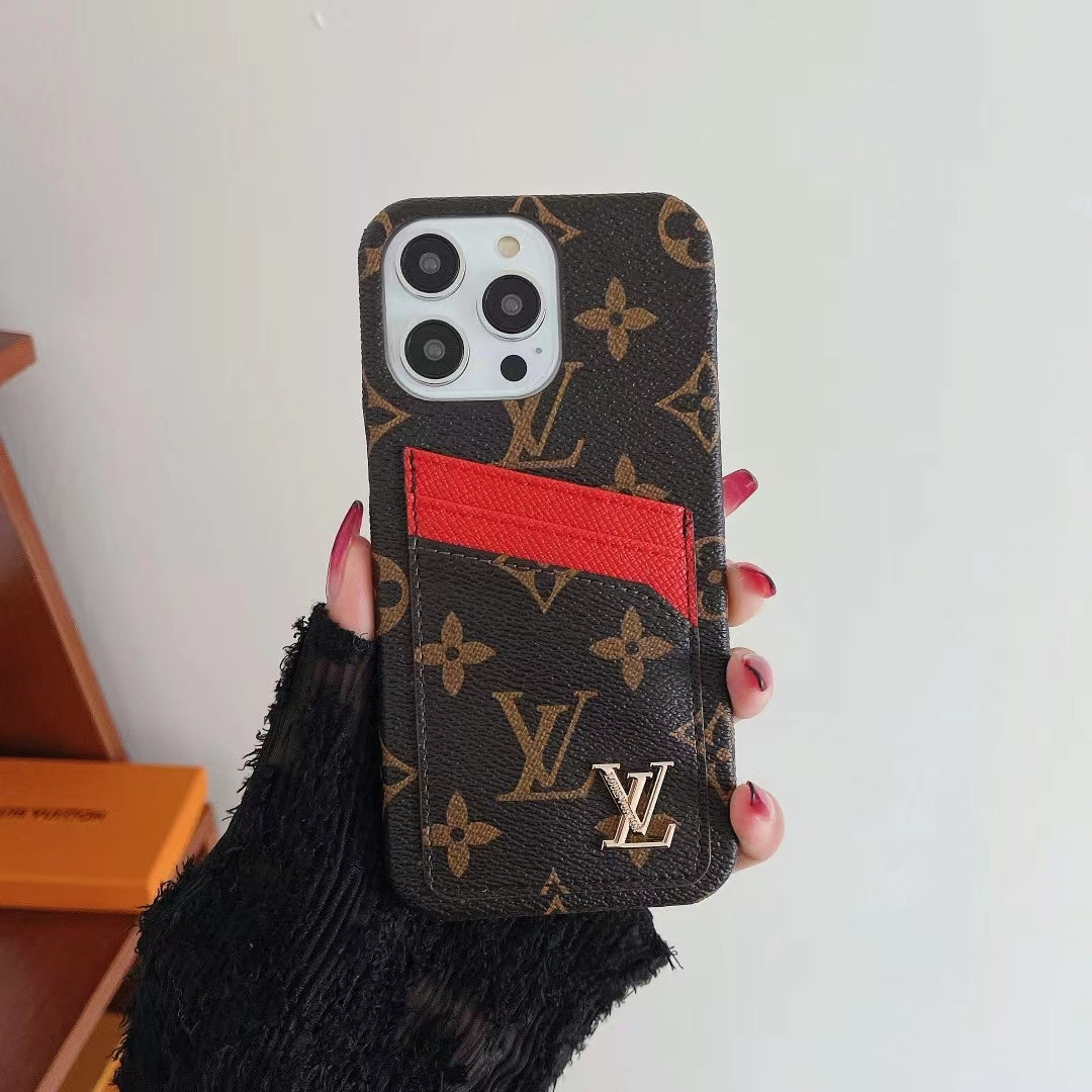 Louis Vuitton iPhone Case Card Slot Accent Color iPhone