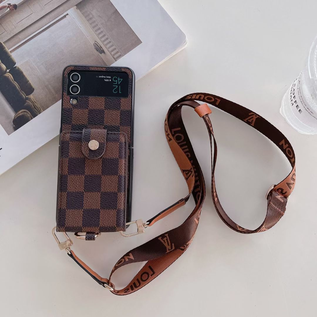 LV Phone Case Z Flip 3 4 5 6 7 Samsung Galaxy