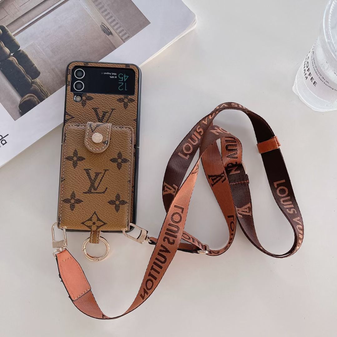 LV Phone Case Z Flip 3 4 5 6 7 Samsung Galaxy