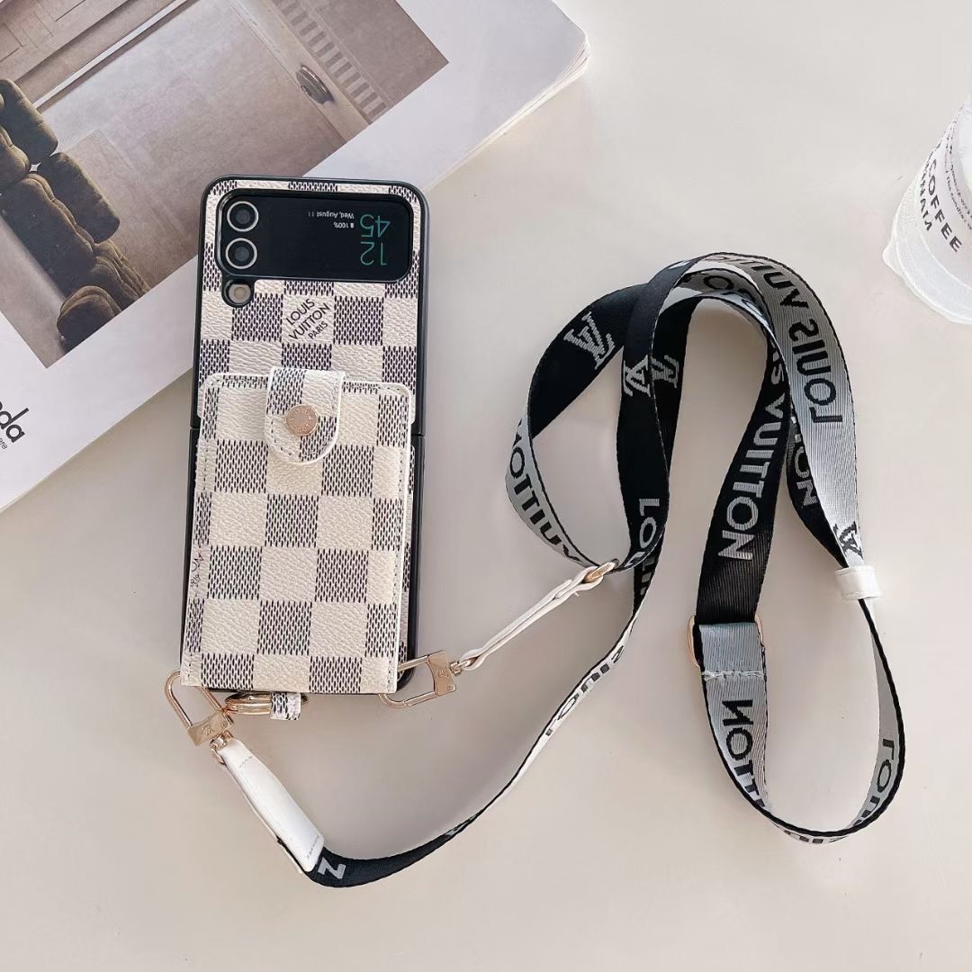 LV Phone Case Z Flip 3 4 5 6 7 Samsung Galaxy