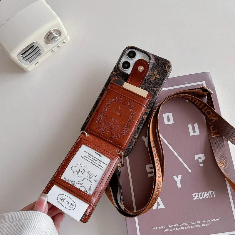 Fashion Cardholder Case Crossbody Strap For Iphone Case / 18 Pro / 18 Pro Max