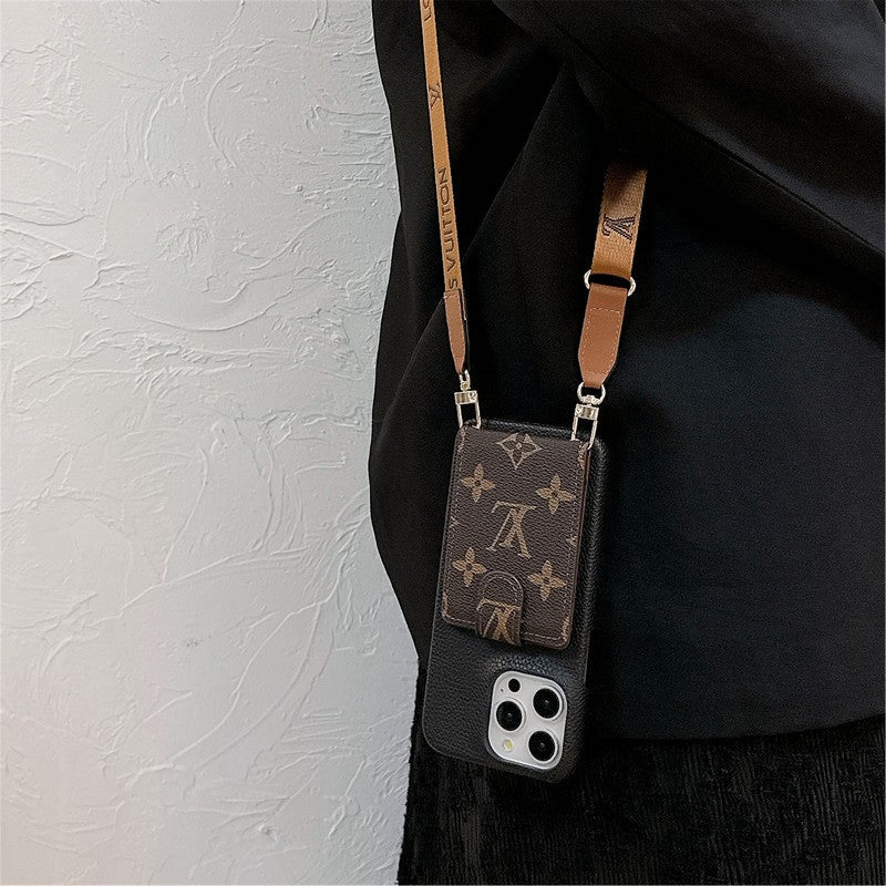 Fashion Cardholder Case Crossbody Strap For Iphone Case / 18 Pro / 18 Pro Max