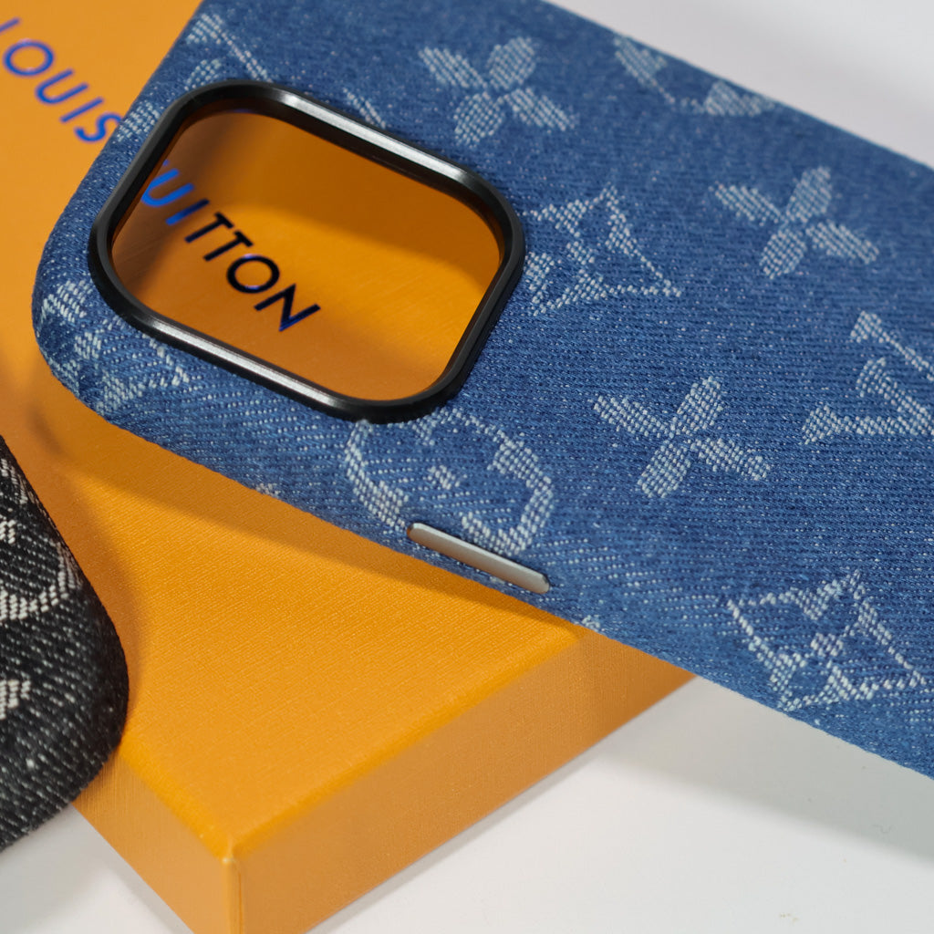 Denim Style LV Case iPhone 1316 Pro Max