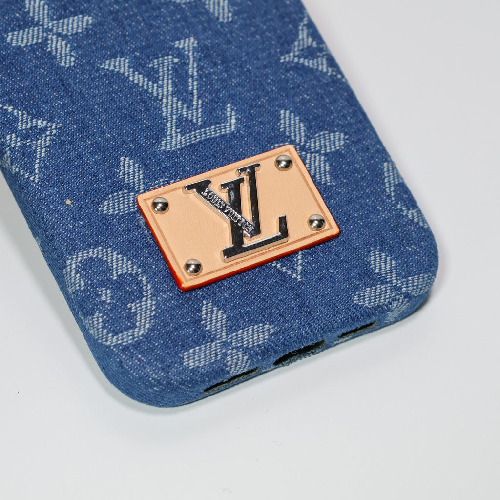 Denim Style LV Case iPhone 1316 Pro Max