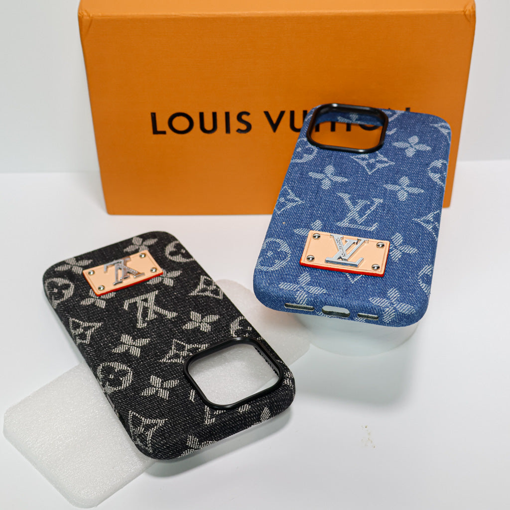 Denim Style LV Case iPhone 1316 Pro Max