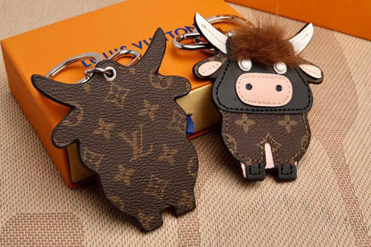 LV Cow KeyChain Bag Charm