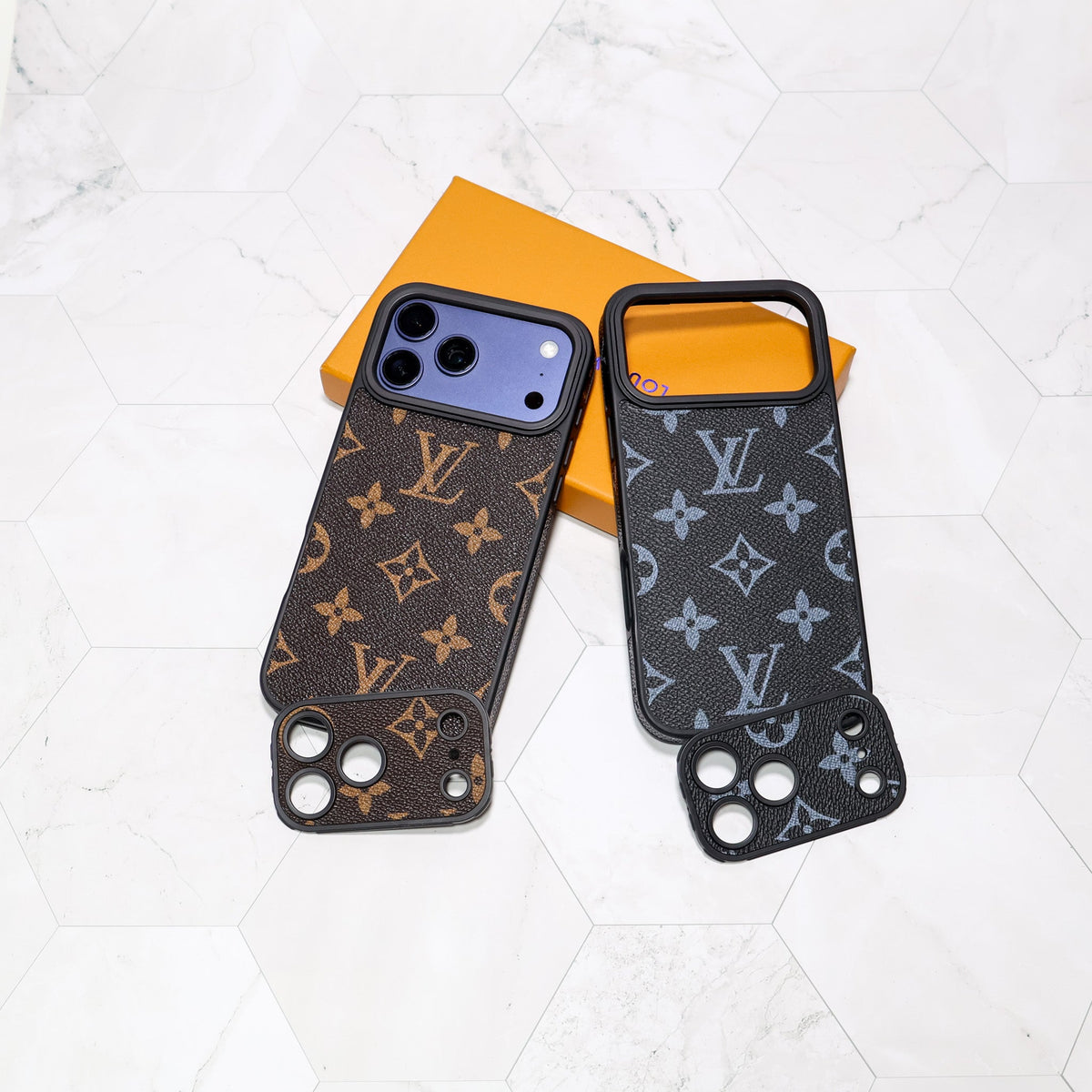 Lv Iphone Case Swappable Lens For 12-17/ Pro / Pro Max / 18 Pro / 18 Pro Max