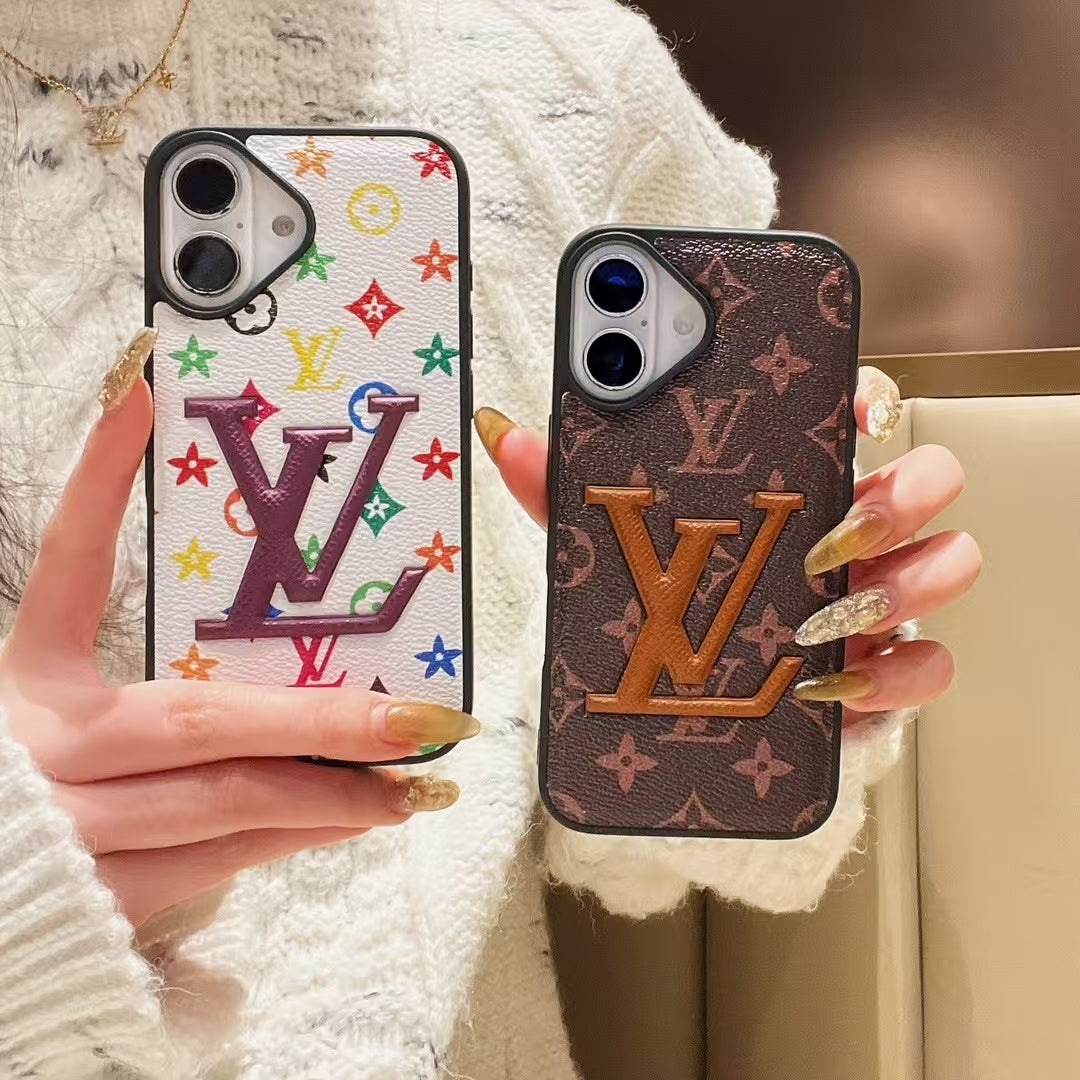 Stylish Louis Vuitton Phone Cover Logo Initial For Iphone 13-16 Pro Max / 18 Pro / 18 Pro Max