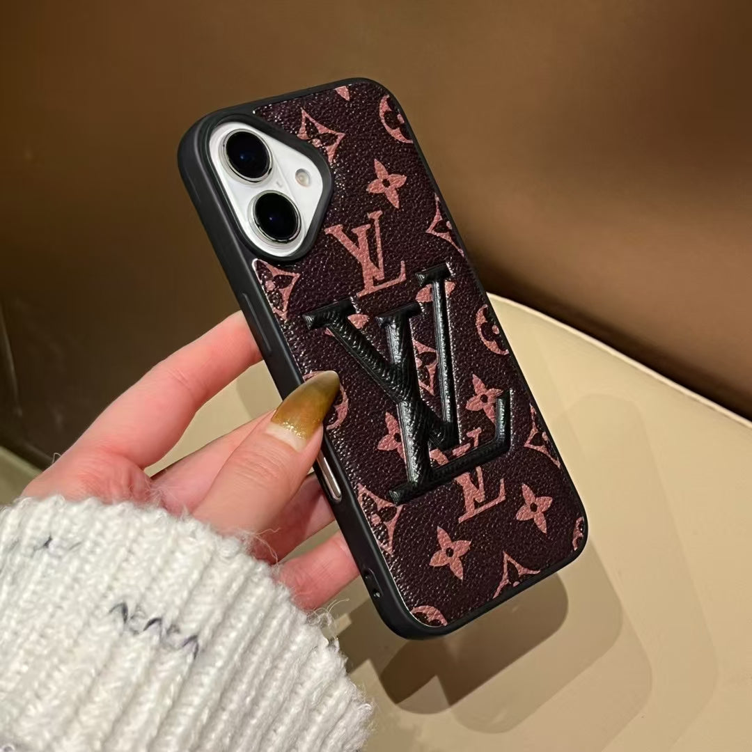 Stylish Louis Vuitton Phone Cover Logo Initial For Iphone 13-16 Pro Max / 18 Pro / 18 Pro Max