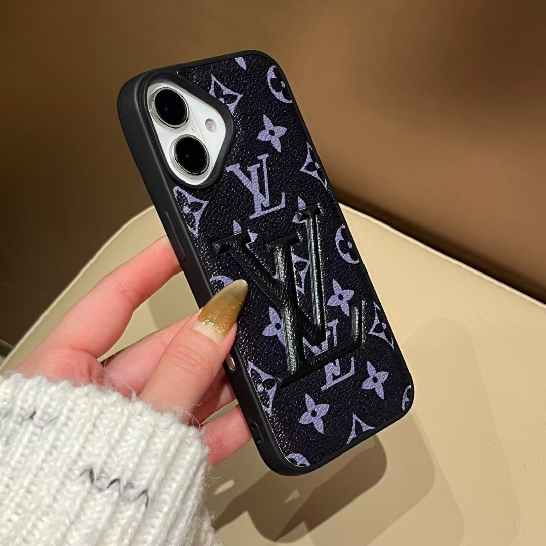 Stylish Louis Vuitton Phone Cover Logo Initial For Iphone 13-16 Pro Max / 18 Pro / 18 Pro Max