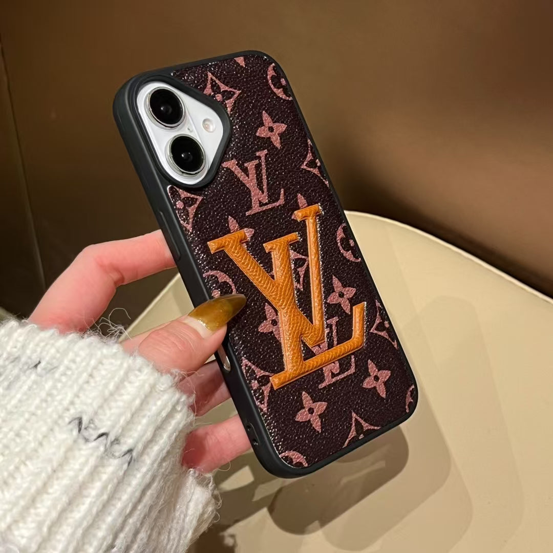 Stylish Louis Vuitton Phone Cover Logo Initial For Iphone 13-16 Pro Max / 18 Pro / 18 Pro Max