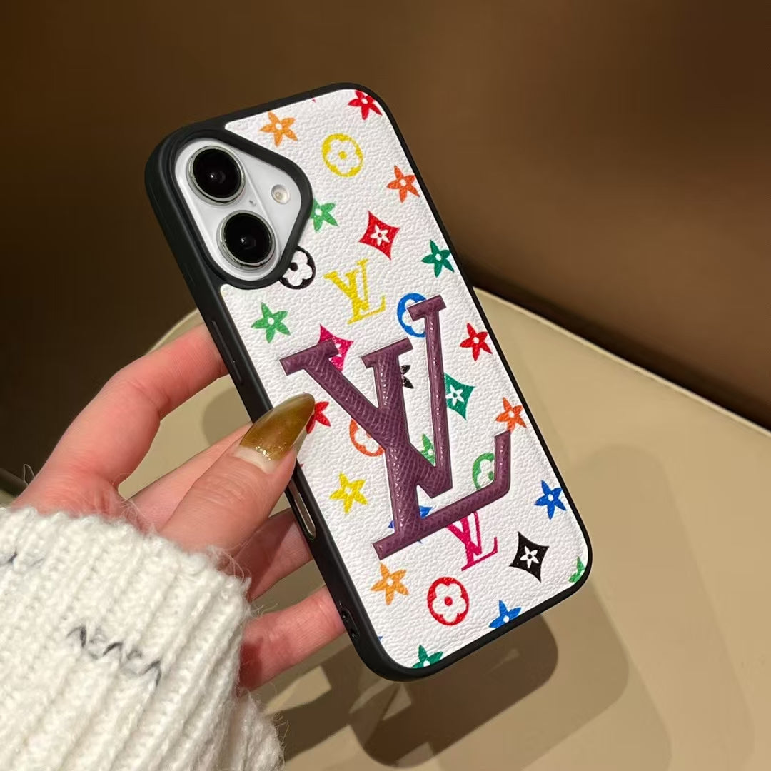 Stylish Louis Vuitton Phone Cover Logo Initial For Iphone 13-16 Pro Max / 18 Pro / 18 Pro Max