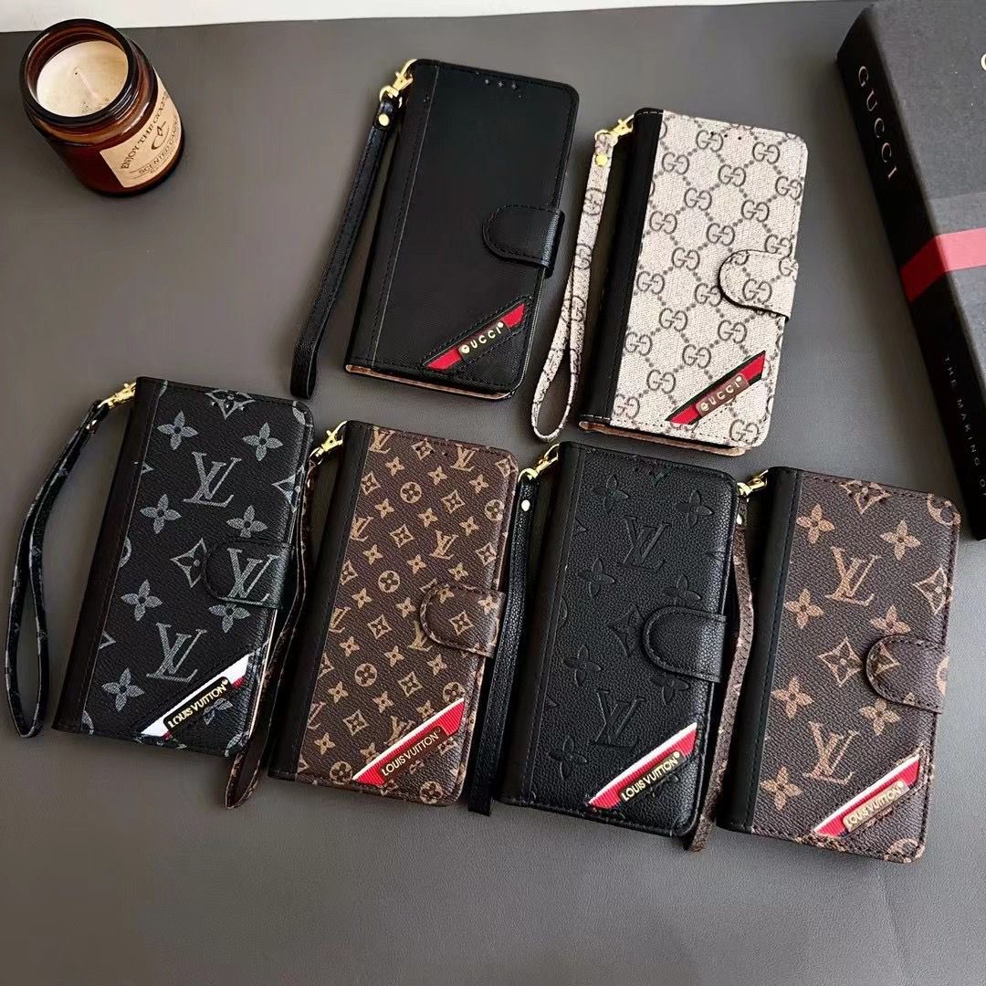 LV iPhone 16 Case Wallet 15 14 13 12 Pro Max Plus