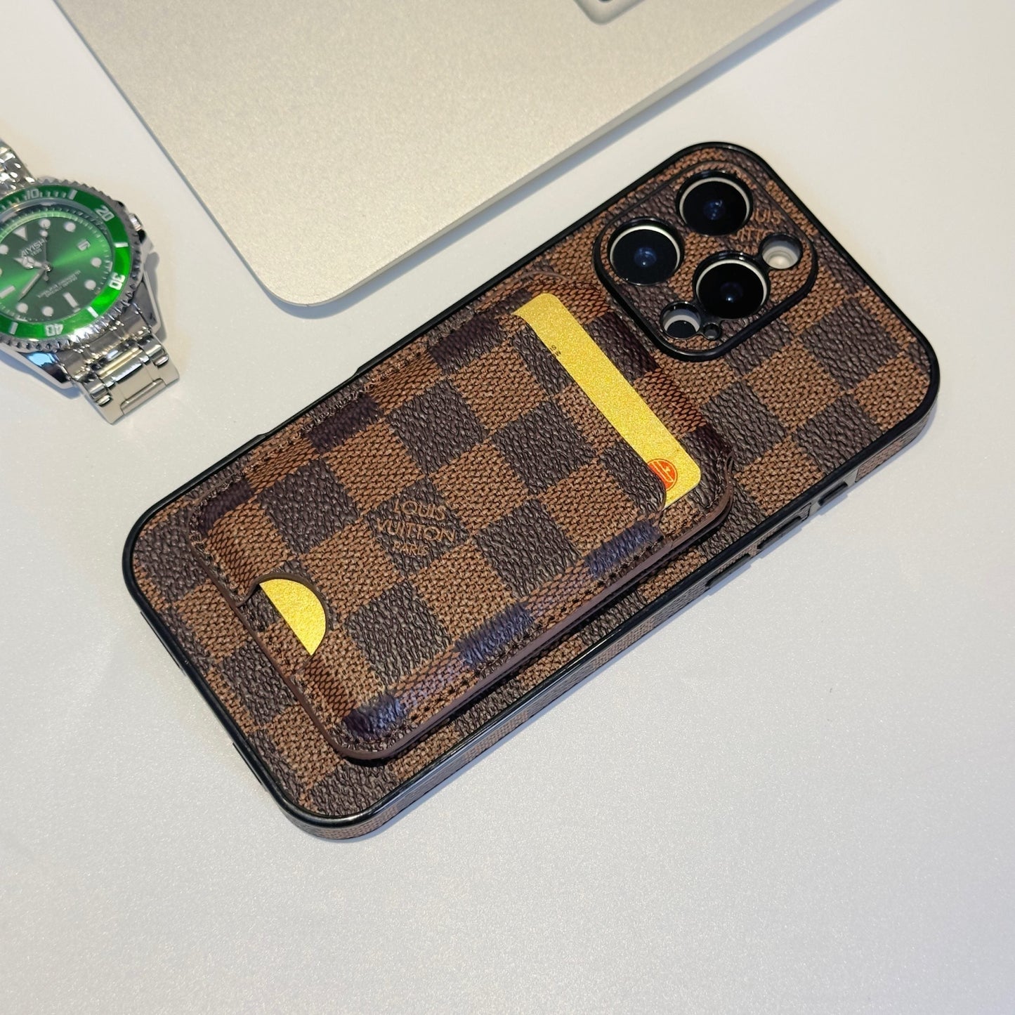 LV Magsafe iPhone Case With Card Holder 16/Pro/Pro Max/ Plus