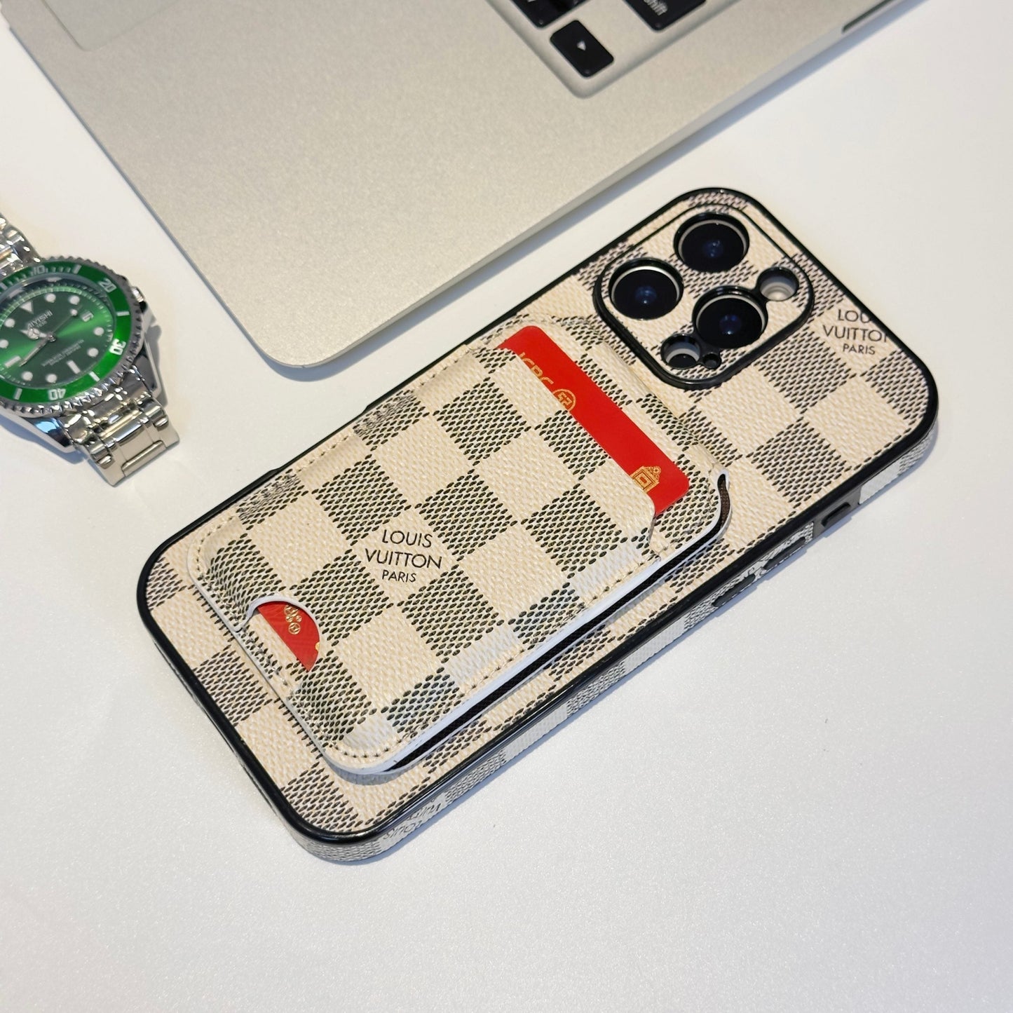 LV Magsafe iPhone Case With Card Holder 16/Pro/Pro Max/ Plus