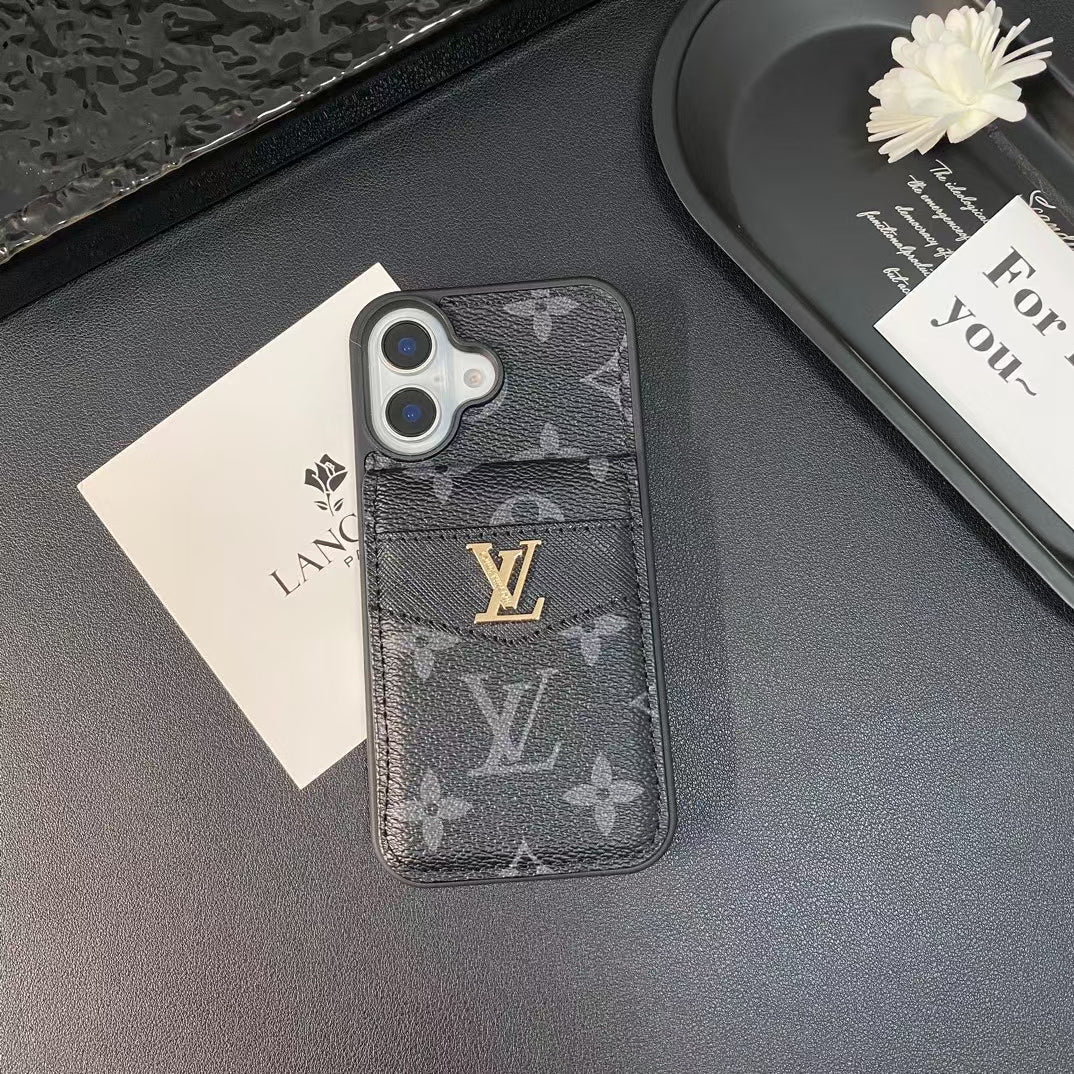 Louis Vuitton iPhone Case 16/16 Plus Folding Wallet Card Slot