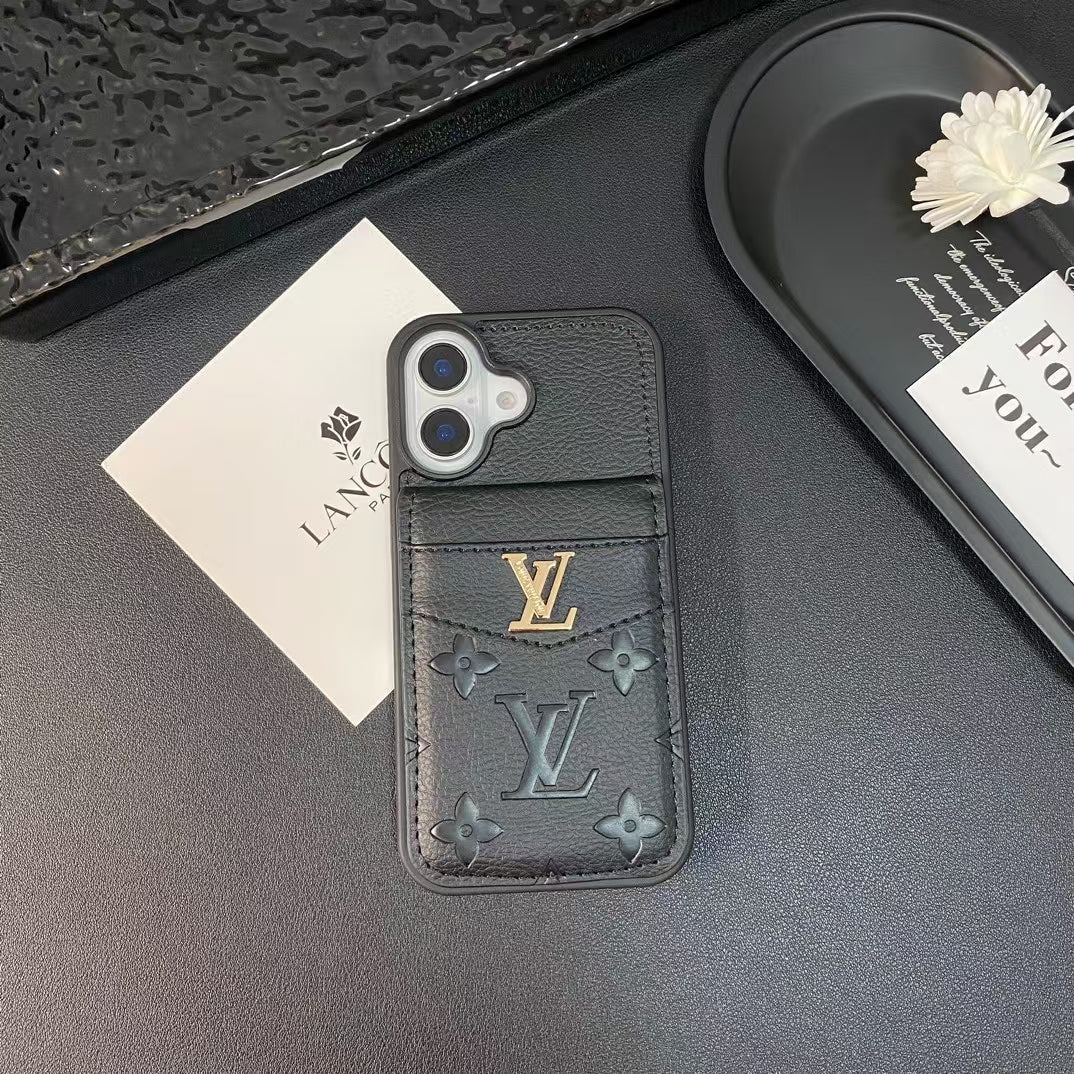 Louis Vuitton iPhone Case 16/16 Plus Folding Wallet Card Slot