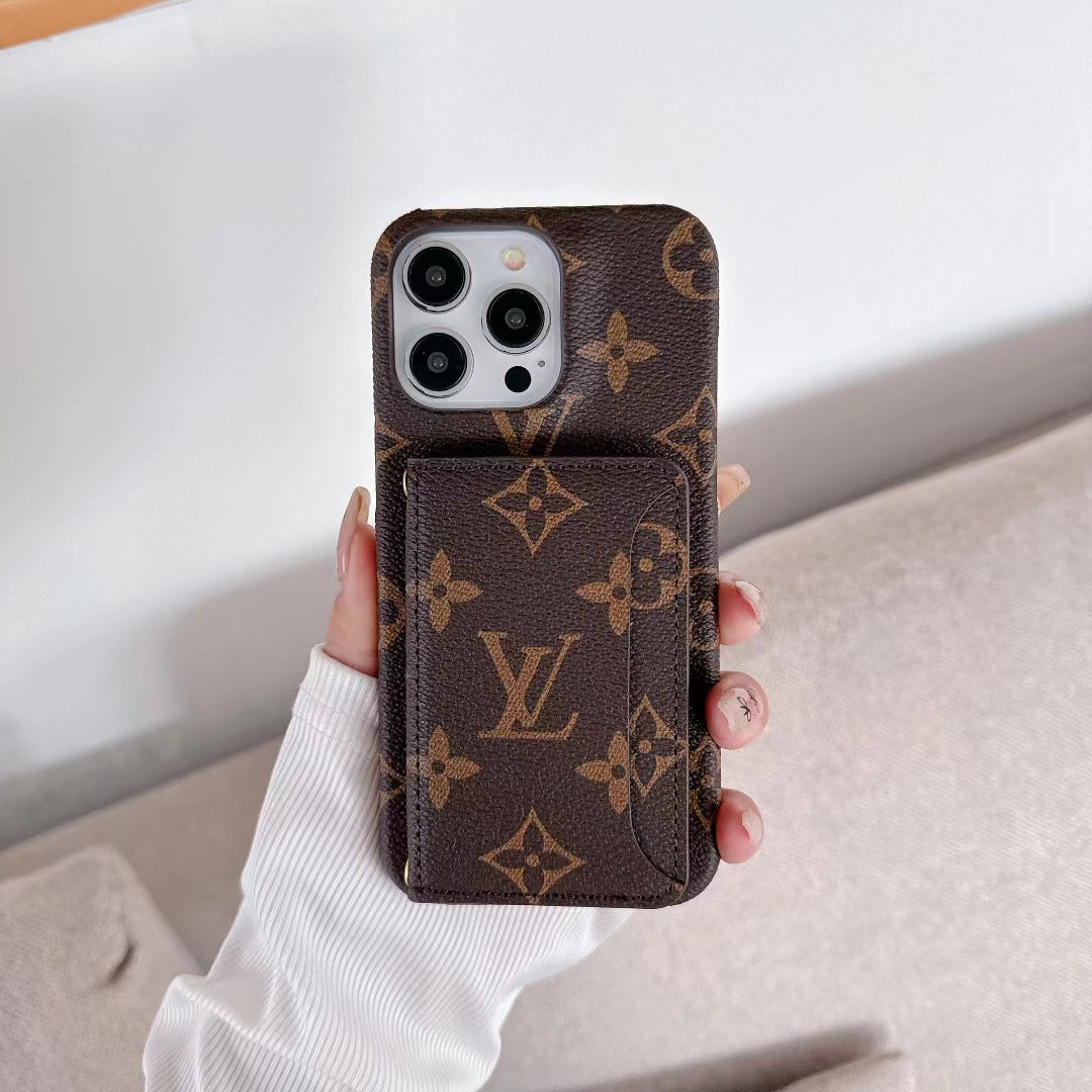 LV Wallet Card Phone Case for iPhone