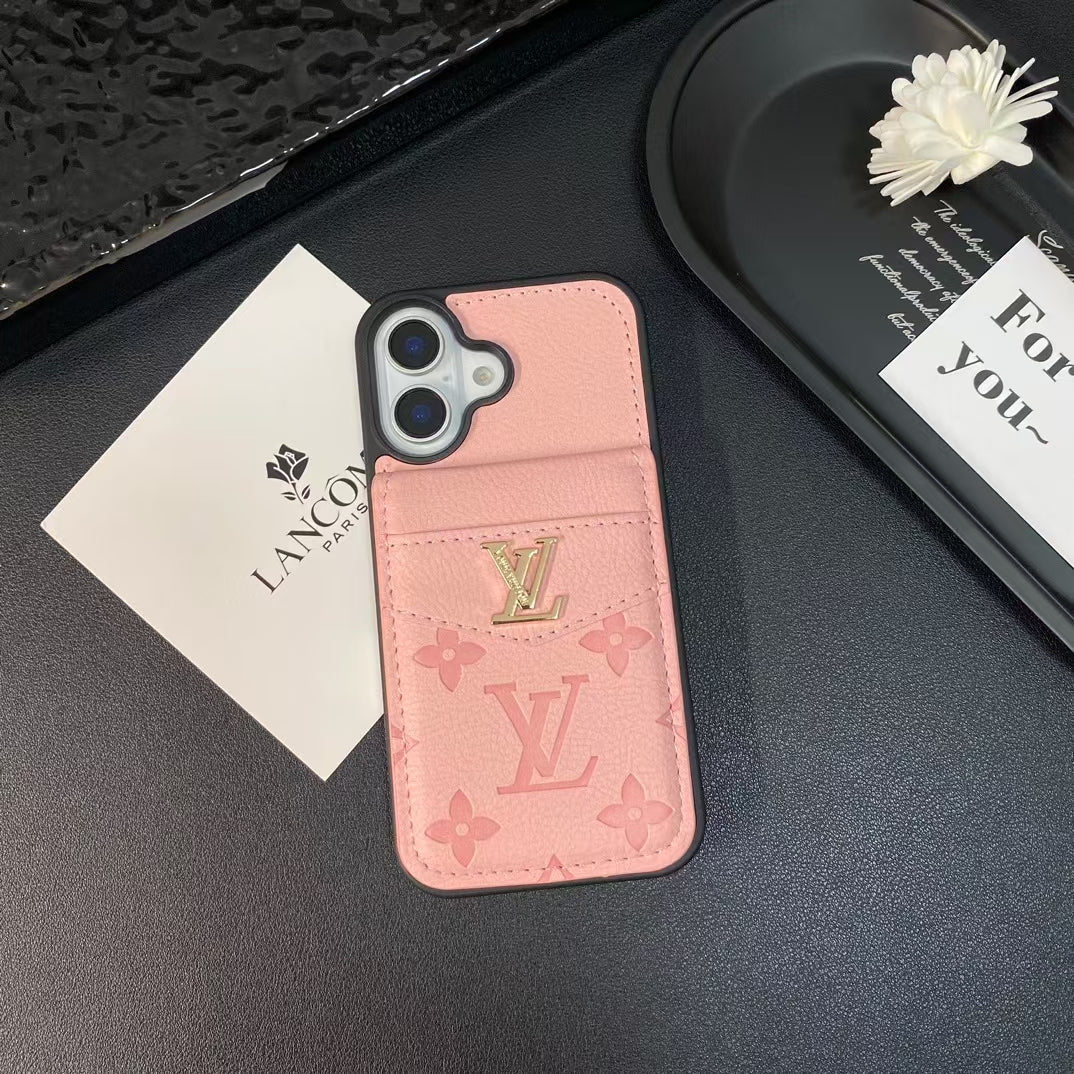 Louis Vuitton iPhone Case 16/16 Plus Folding Wallet Card Slot