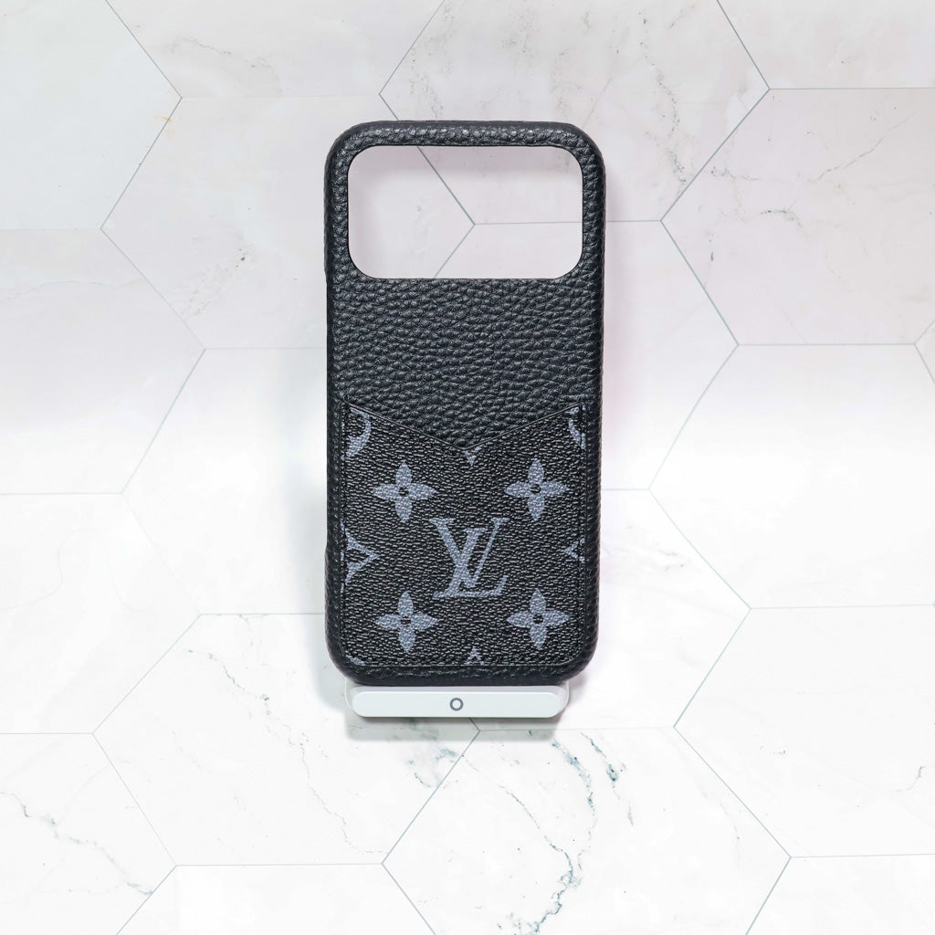 Black Monogram LV iPhone Case for 1217 Series