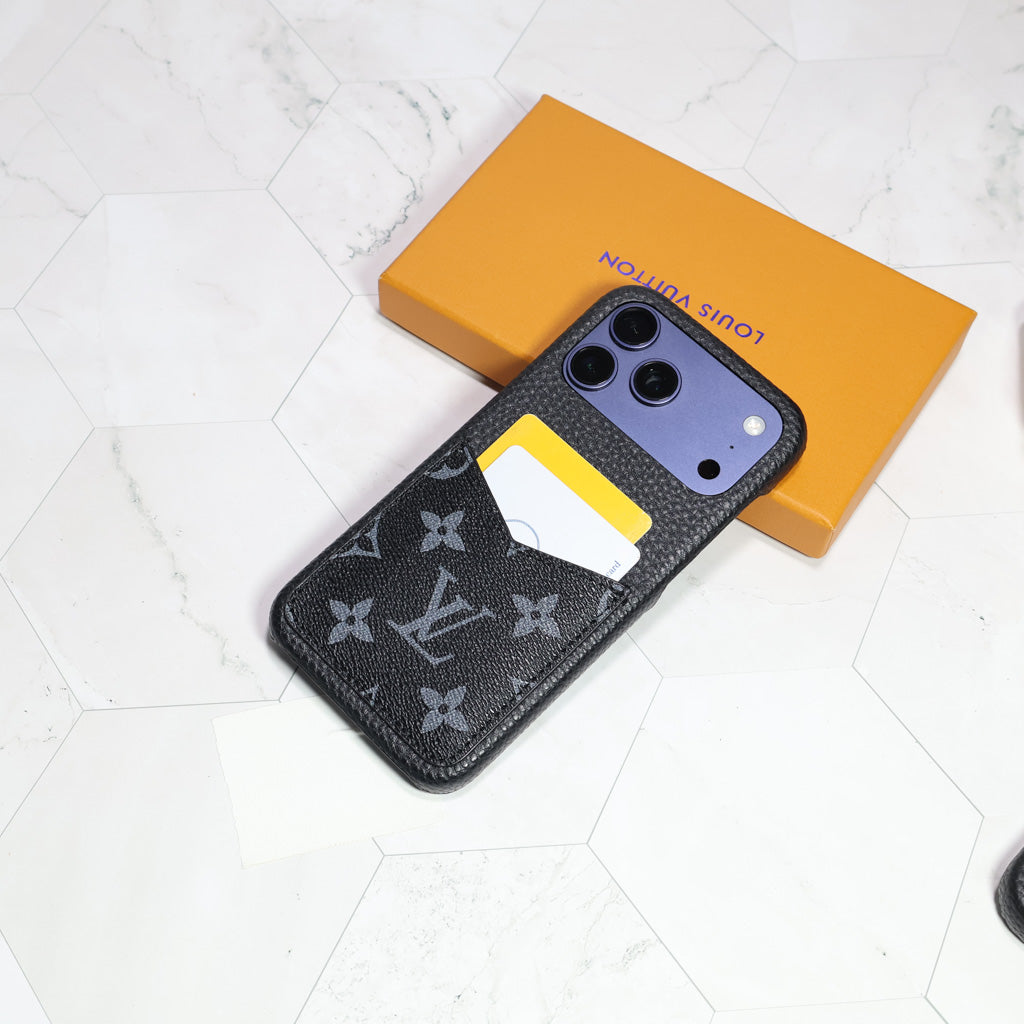 Black Monogram LV iPhone Case for 1217 Series