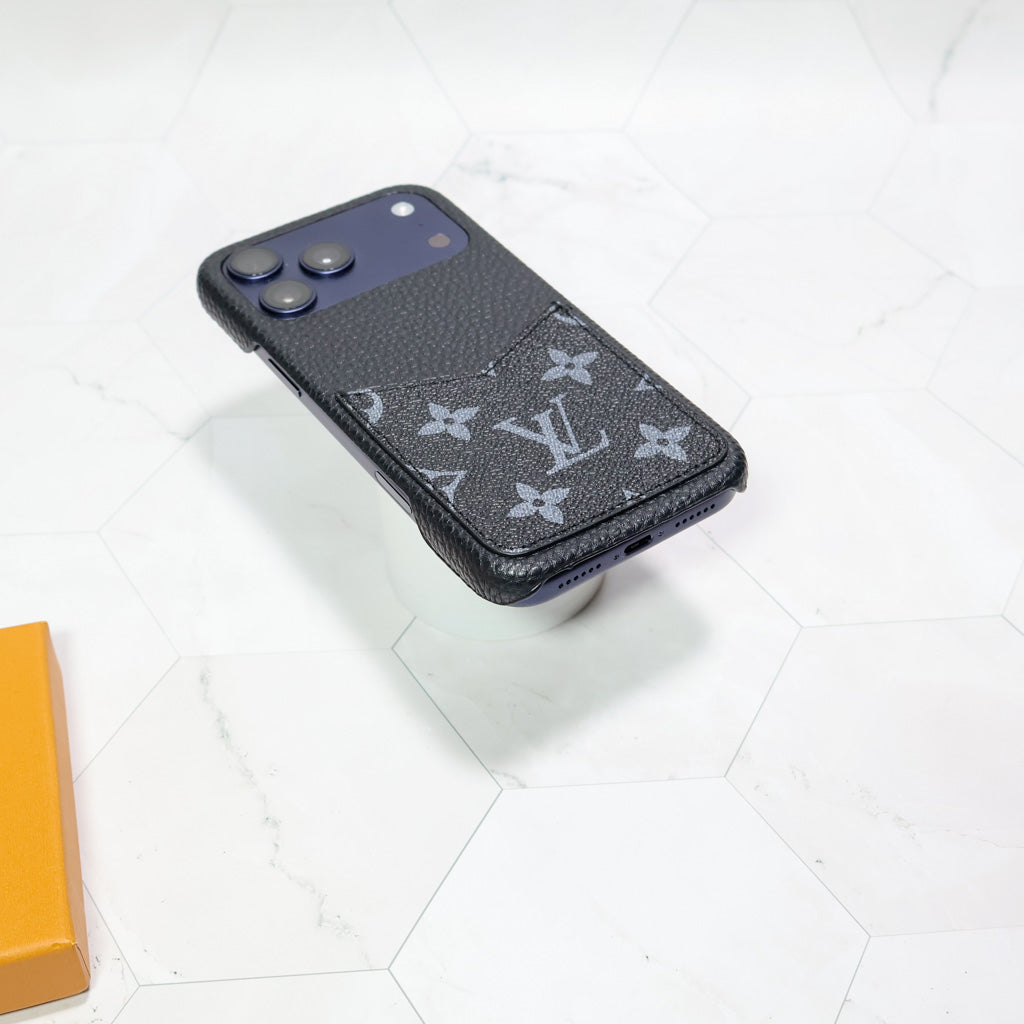 Black Monogram LV iPhone Case for 1217 Series