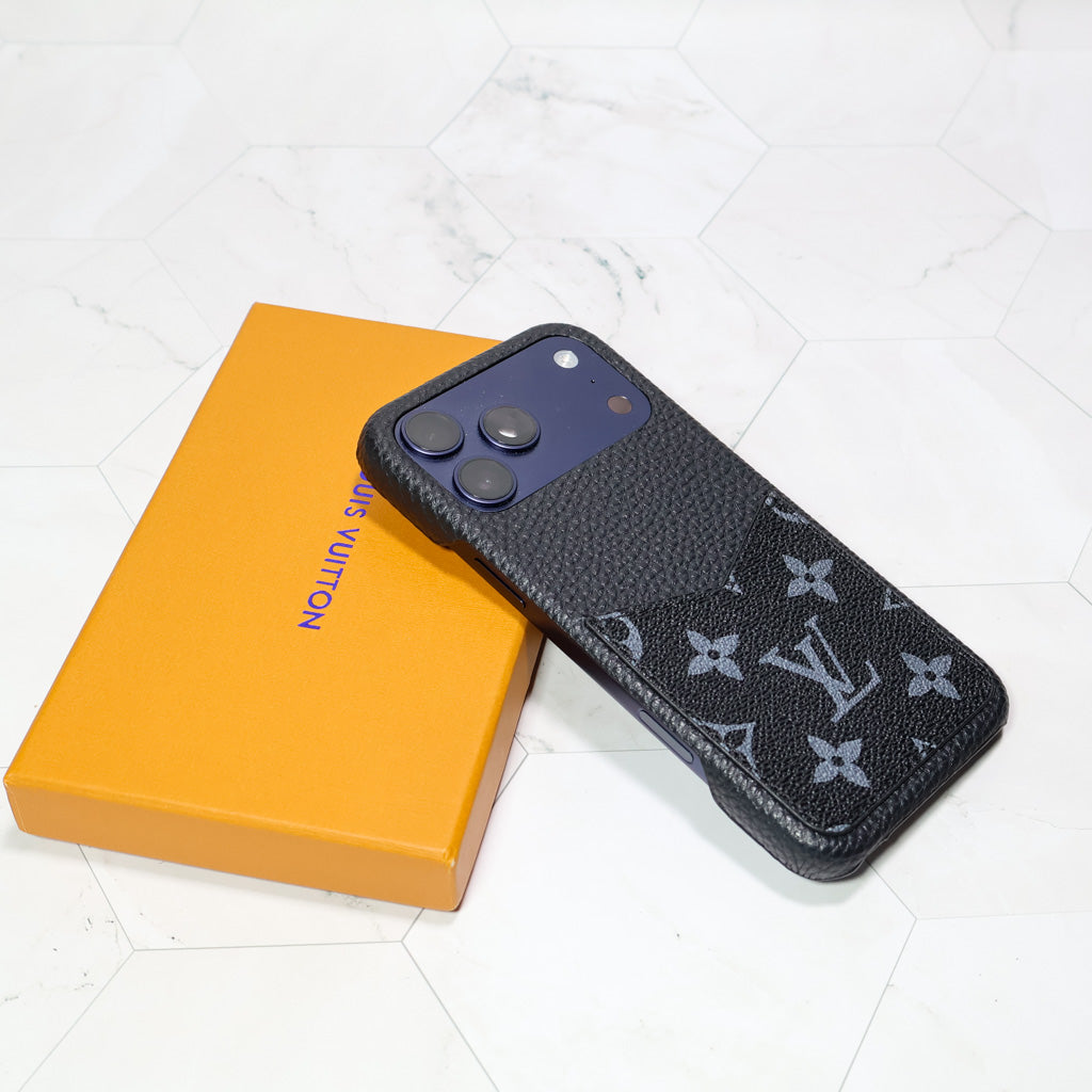 Black Monogram LV iPhone Case for 1217 Series